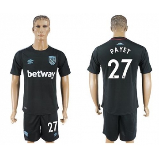 West Ham United 27 Payet Away Soccer Club Jersey