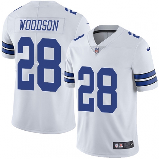 Youth Nike Dallas Cowboys 28 Darren Woodson White Vapor Untouchable Limited Player NFL Jersey