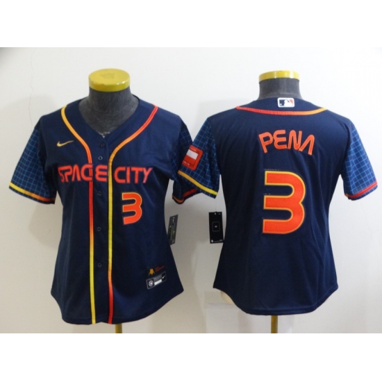 Women's Toddler Houston Astros 3 Felix Pena Nike Navy 2022 City Connect Player Jersey