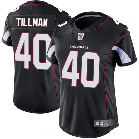 Women's Nike Arizona Cardinals 40 Pat Tillman Black Alternate Vapor Untouchable Limited Player NFL Jersey