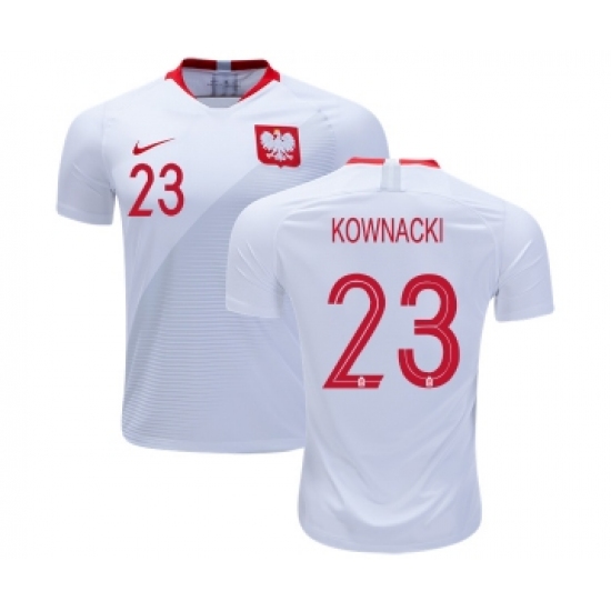 Poland 23 KOWNACKI Home Soccer Country Jersey