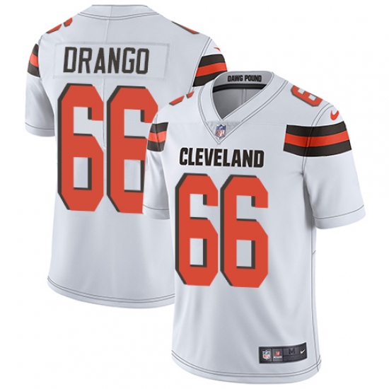 Youth Nike Cleveland Browns 66 Spencer Drango White Vapor Untouchable Limited Player NFL Jersey