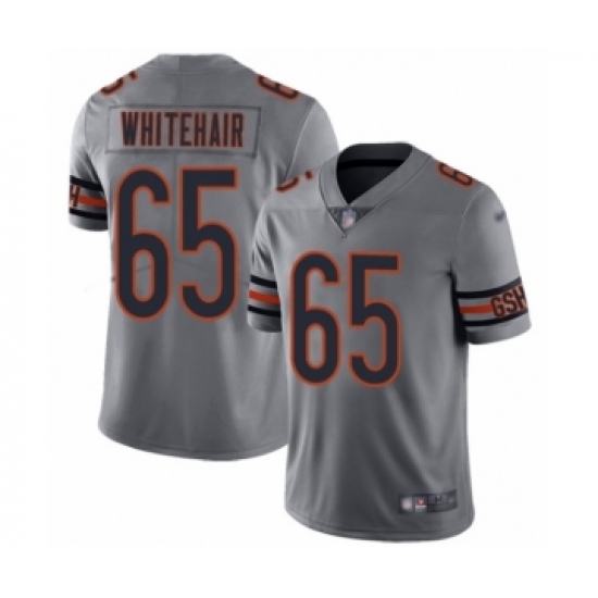 Men's Chicago Bears 65 Cody Whitehair Limited Silver Inverted Legend Football Jersey