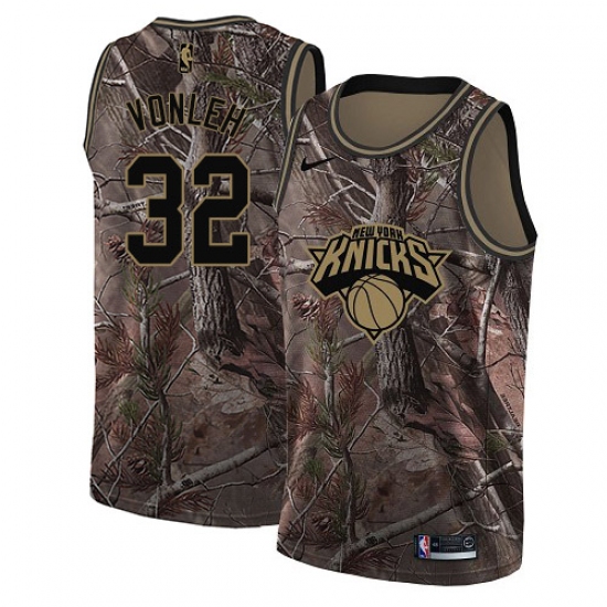 Men's Nike New York Knicks 32 Noah Vonleh Swingman Camo Realtree Collection NBA Jersey