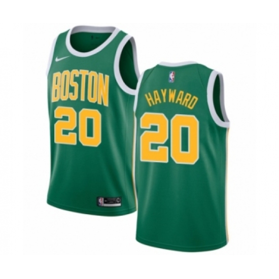 Youth Nike Boston Celtics 20 Gordon Hayward Green Swingman Jersey - Earned Edition