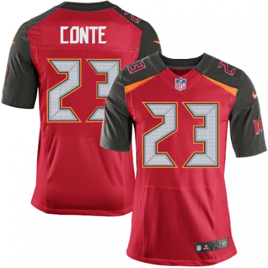 Men's Nike Tampa Bay Buccaneers 23 Chris Conte Elite Red Team Color NFL Jersey