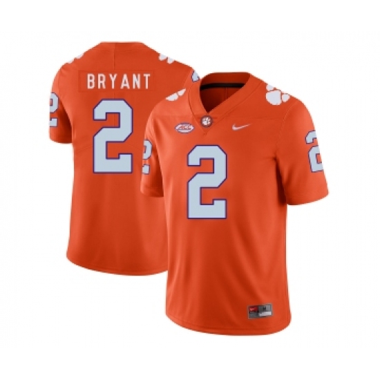 Clemson Tigers 2 Kelly Bryant Orange Nike College Football Jersey