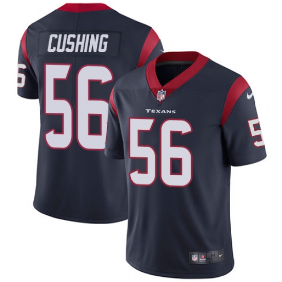 Men's Nike Houston Texans 56 Brian Cushing Limited Navy Blue Team Color Vapor Untouchable NFL Jersey