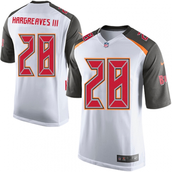 Men's Nike Tampa Bay Buccaneers 28 Vernon Hargreaves III Game White NFL Jersey
