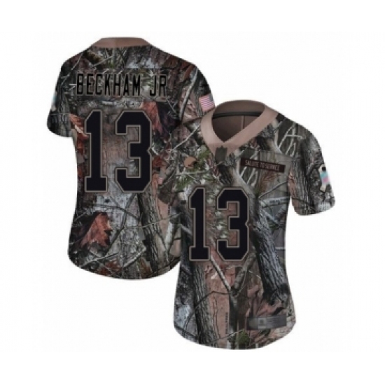 Women's Odell Beckham Jr. Limited Camo Nike Jersey NFL Cleveland Browns 13 Rush Realtree