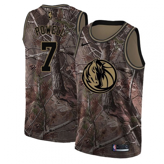 Women's Nike Dallas Mavericks 7 Dwight Powell Swingman Camo Realtree Collection NBA Jersey