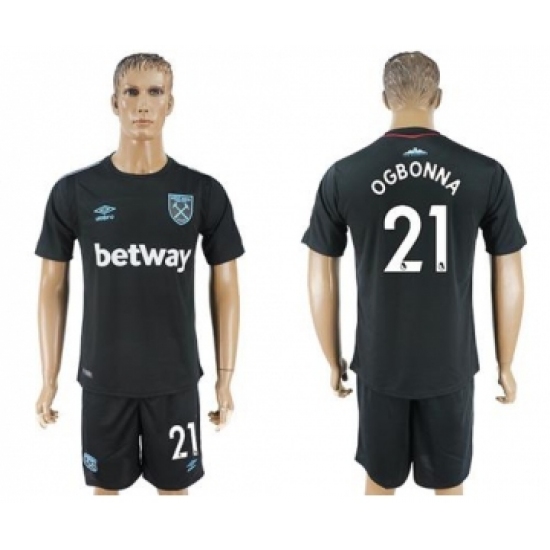 West Ham United 21 Ogbonna Away Soccer Club Jersey