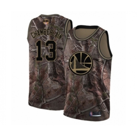 Men's Golden State Warriors 13 Wilt Chamberlain Swingman Camo Realtree Collection Basketball 2019 Basketball Finals Bound Jersey