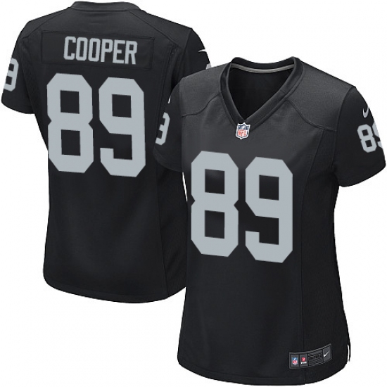 Women's Nike Oakland Raiders 89 Amari Cooper Game Black Team Color NFL Jersey