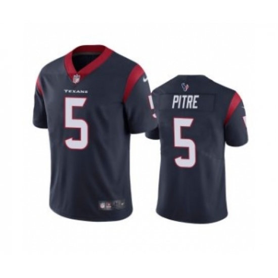 Men's Houston Texans 5 Jalen Pitre White Vapor Untouchable Limited Stitched Jersey