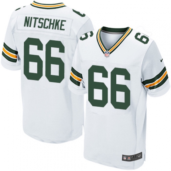 Men's Nike Green Bay Packers 66 Ray Nitschke Elite White NFL Jersey