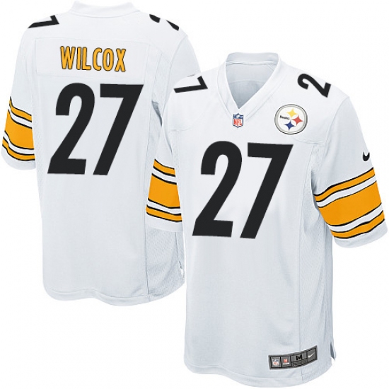 Men's Nike Pittsburgh Steelers 27 J.J. Wilcox Game White NFL Jersey