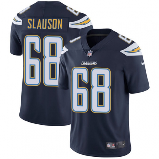 Youth Nike Los Angeles Chargers 68 Matt Slauson Elite Navy Blue Team Color NFL Jersey