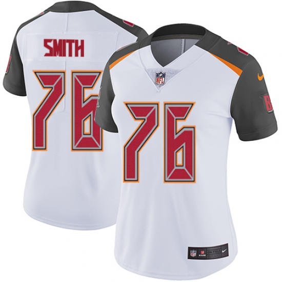 Women's Nike Tampa Bay Buccaneers 76 Donovan Smith Elite White NFL Jersey