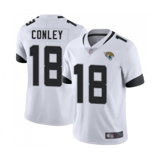 Men's Jacksonville Jaguars 18 Chris Conley White Vapor Untouchable Limited Player Football Jersey