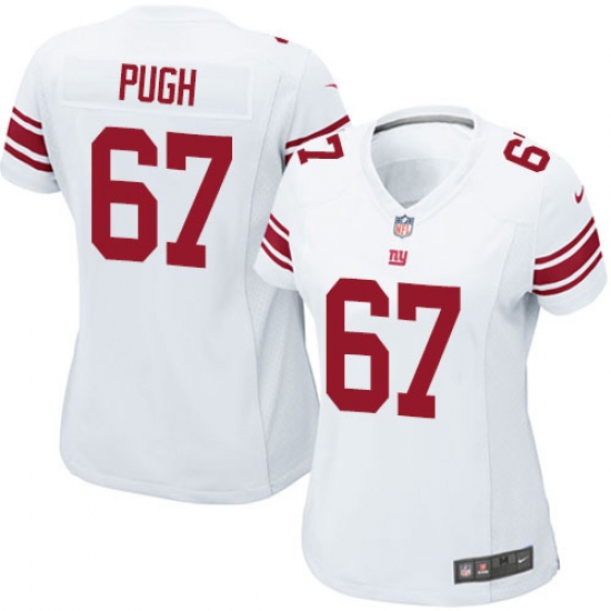 Women's Nike New York Giants 67 Justin Pugh Game White NFL Jersey