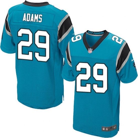 Men's Nike Carolina Panthers 29 Mike Adams Elite Blue Alternate NFL Jersey