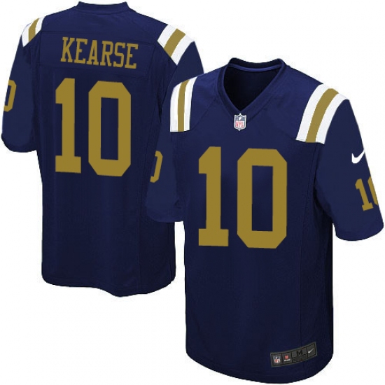 Men's Nike New York Jets 10 Jermaine Kearse Game Navy Blue Alternate NFL Jersey