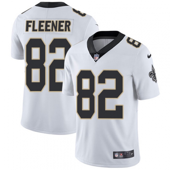 Youth Nike New Orleans Saints 82 Coby Fleener White Vapor Untouchable Limited Player NFL Jersey