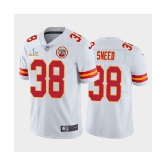 Women's Kansas City Chiefs 38 L'Jarius Sneed White Super Bowl LV Jersey