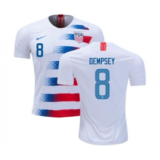 USA 8 Dempsey Home Kid Soccer Country Jersey