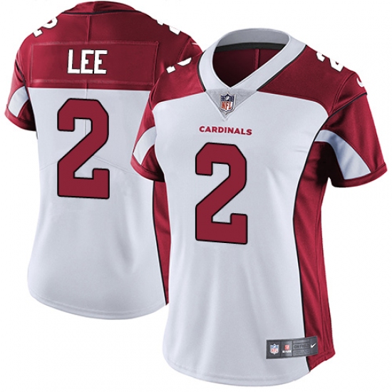 Women's Nike Arizona Cardinals 2 Andy Lee White Vapor Untouchable Limited Player NFL Jersey