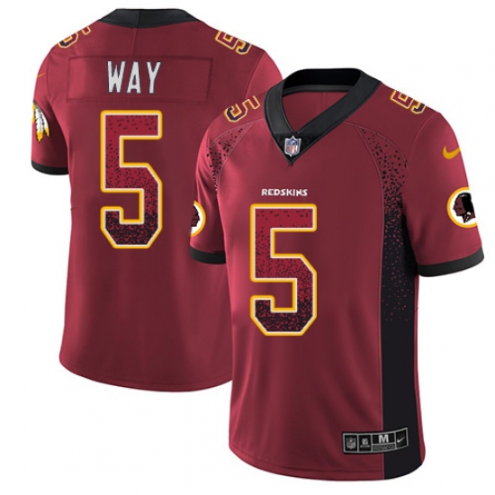 Youth Nike Washington Redskins 5 Tress Way Limited Red Rush Drift Fashion NFL Jersey