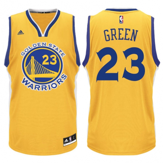 Men's Adidas Golden State Warriors 23 Draymond Green Authentic Gold NBA Jersey