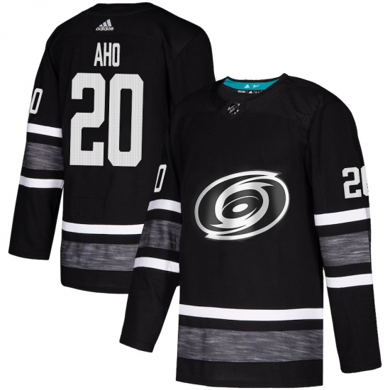 Men's Adidas Carolina Hurricanes 20 Sebastian Aho Black 2019 All-Star Game Parley Authentic Stitched NHL Jersey