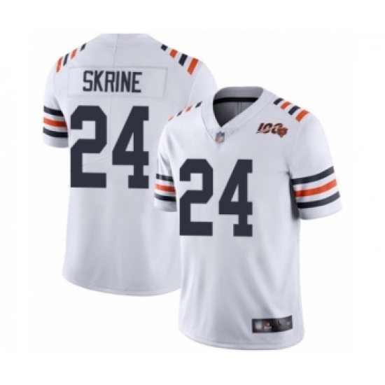 Men's Chicago Bears 24 Buster Skrine White 100th Season Limited Football Jersey