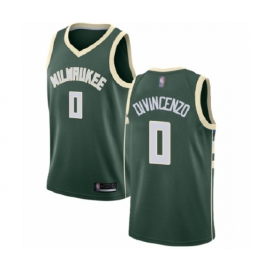 Youth Milwaukee Bucks 0 Donte DiVincenzo Swingman Green Basketball Jersey - Icon Edition