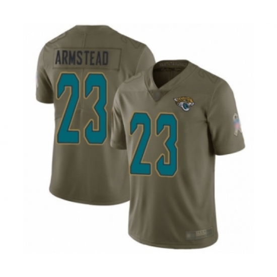 Youth Jacksonville Jaguars 23 Ryquell Armstead Limited Olive 2017 Salute to Service Football Jersey