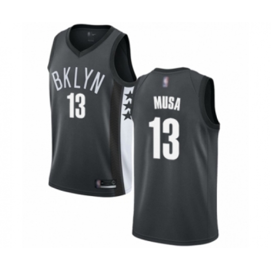 Youth Brooklyn Nets 13 Dzanan Musa Swingman Green Salute to Service Basketball Jersey