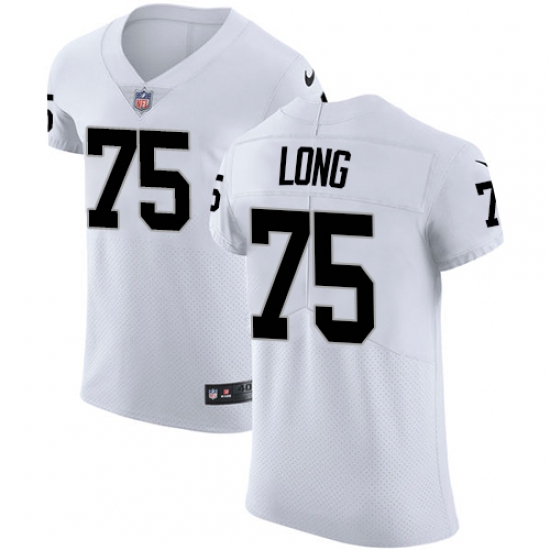 Men's Nike Oakland Raiders 75 Howie Long White Vapor Untouchable Elite Player NFL Jersey