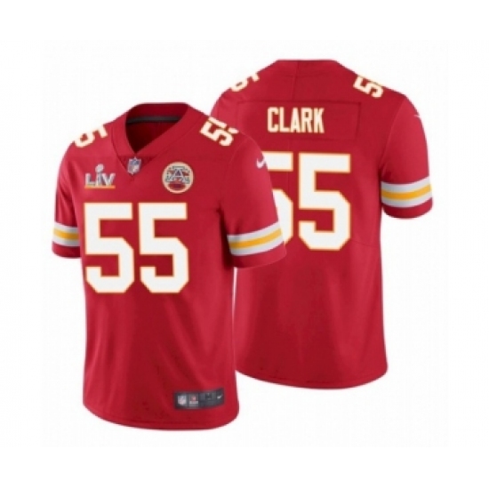 Women's Kansas City Chiefs 55 Frank Clark Red 2021 Super Bowl LV Jersey