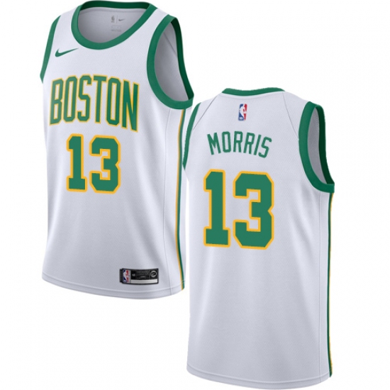 Youth Nike Boston Celtics 13 Marcus Morris Swingman White NBA Jersey - City Edition