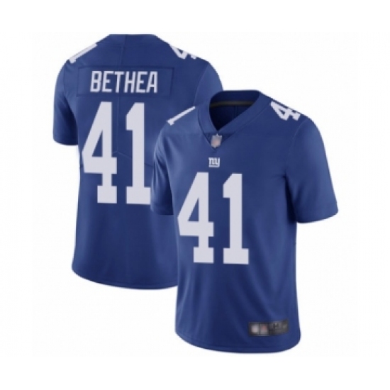 Youth New York Giants 41 Antoine Bethea Royal Blue Team Color Vapor Untouchable Limited Player Football Jersey