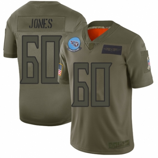 Women's Tennessee Titans 60 Ben Jones Limited Camo 2019 Salute to Service Football Jersey