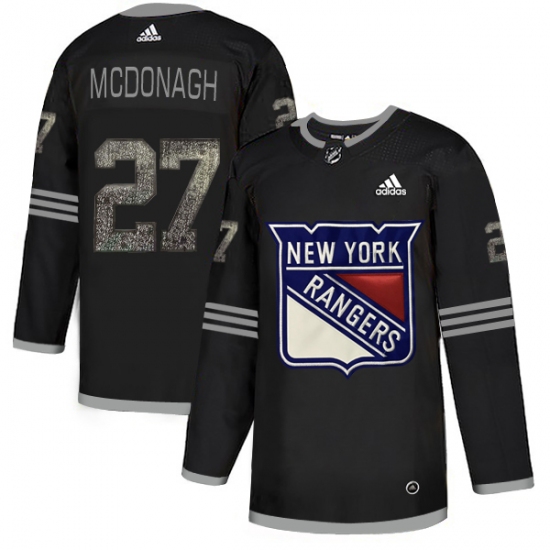 Men's Adidas New York Rangers 27 Ryan McDonagh Black Authentic Classic Stitched NHL Jersey