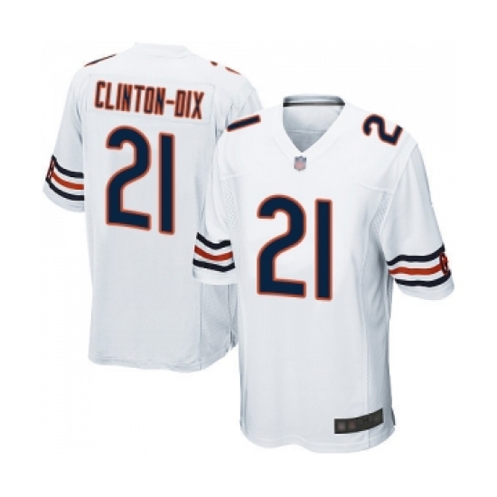 Men's Chicago Bears 21 Ha Clinton-Dix Game White Football Jersey