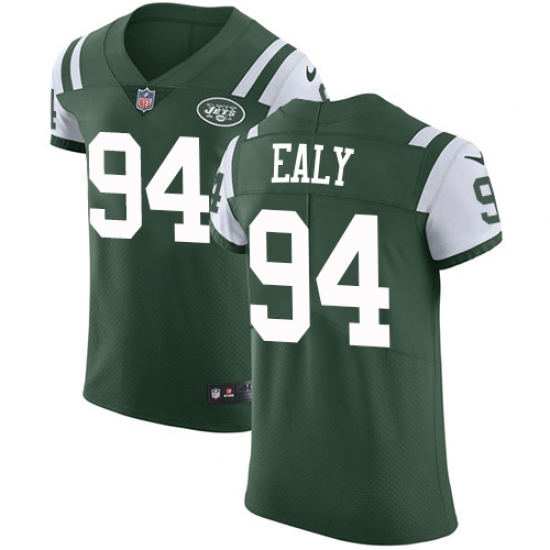 Men's Nike New York Jets 94 Kony Ealy Elite Green Team Color NFL Jersey