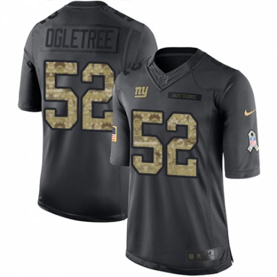 Youth Nike New York Giants 52 Alec Ogletree Limited Black 2016 Salute to Service NFL Jersey