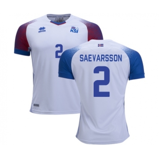 Iceland 2 SAEVARSSON Away Soccer Country Jersey