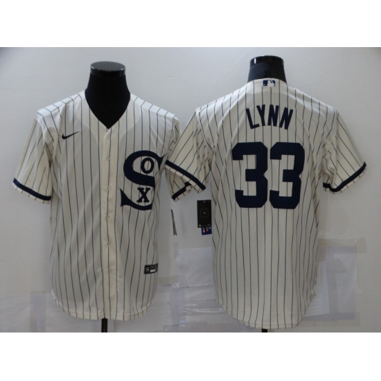 Men's Chicago White Sox 33 James McCann Cream Game 2021 Field of Dreams Jersey