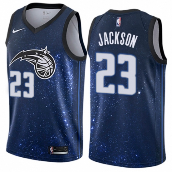 Women's Nike Orlando Magic 23 Justin Jackson Swingman Blue NBA Jersey - City Edition